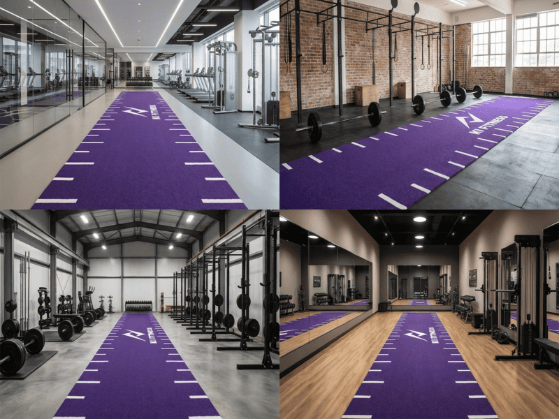 vacuuming gym turf for maintenance